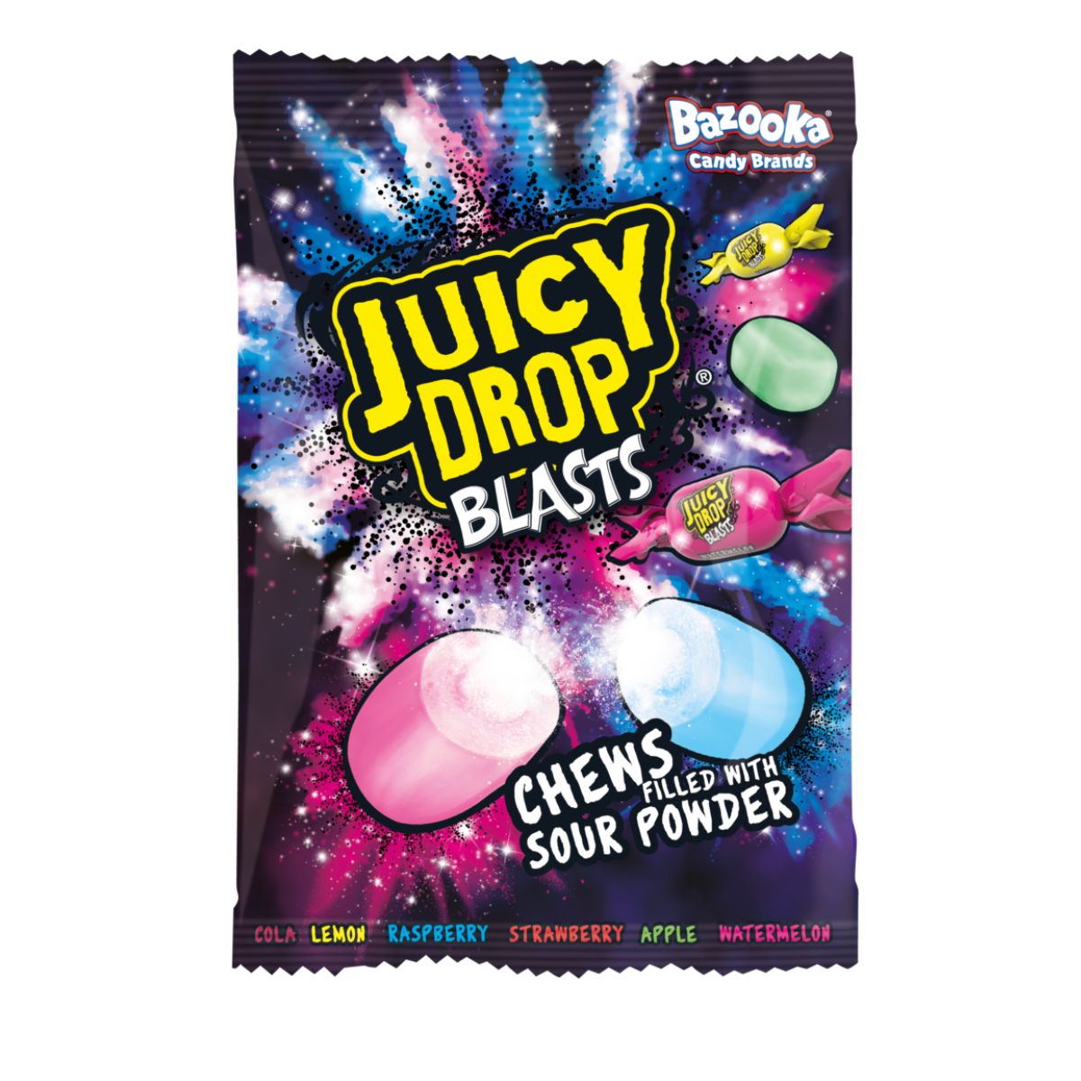 Καραμέλες Bazooka Juicy Drop Blasts