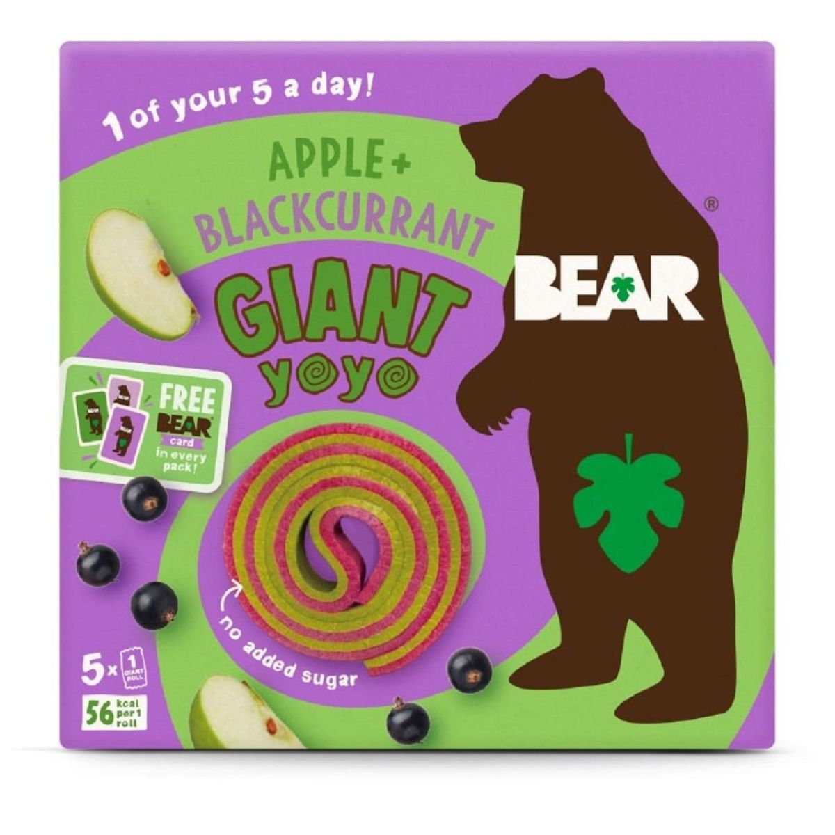 Παιδικό Σνακ Φρούτου Bear Giant Yo Yo Apple Blackcurrant