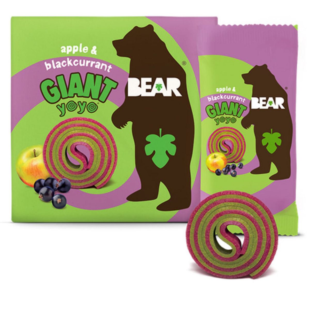 Παιδικό Σνακ Φρούτου Bear Giant Yo Yo Apple Blackcurrant