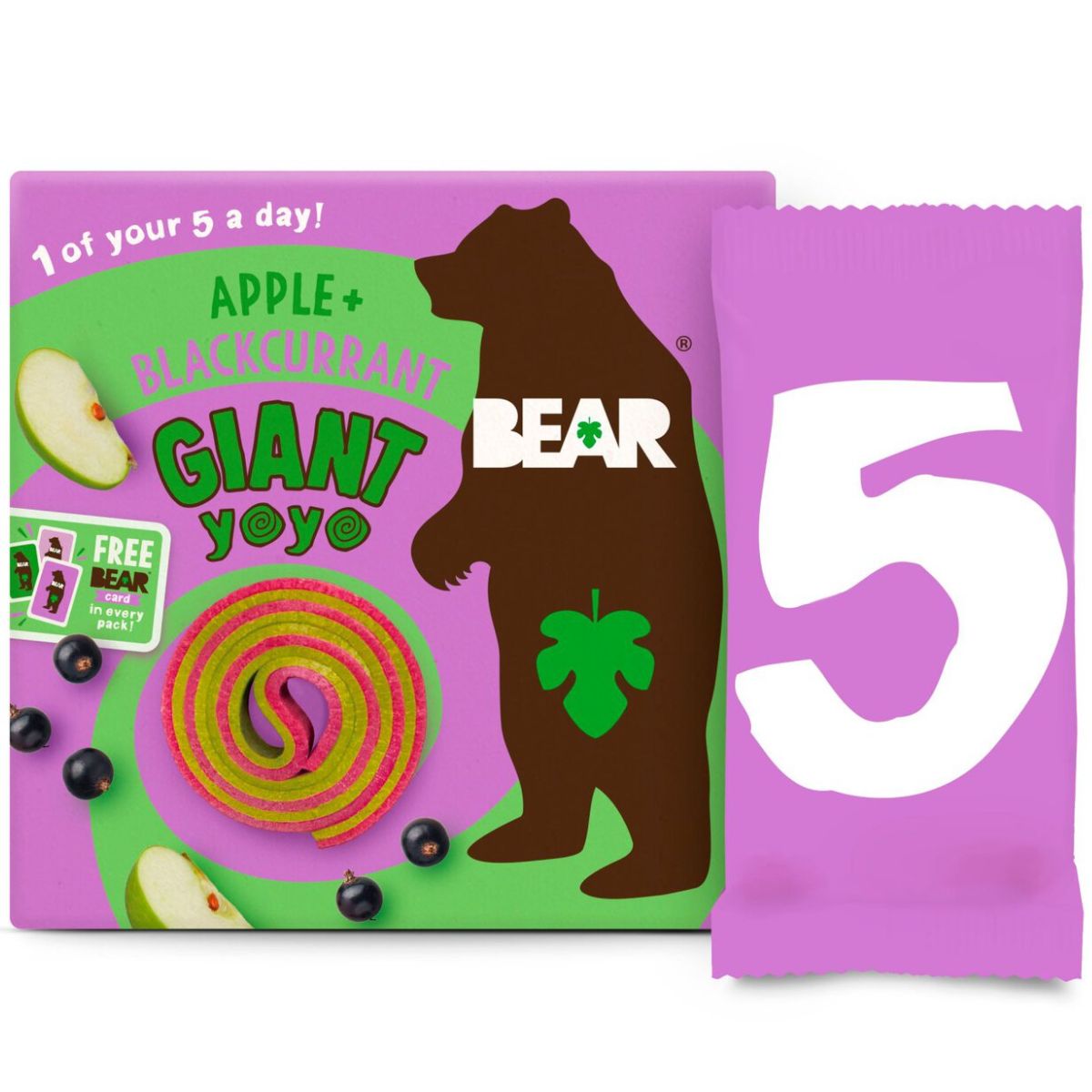 Παιδικό Σνακ Φρούτου Bear Giant Yo Yo Apple Blackcurrant