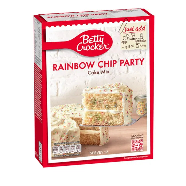 Μείγμα για Κέικ Betty Crocker Party Rainbow Cake Mix