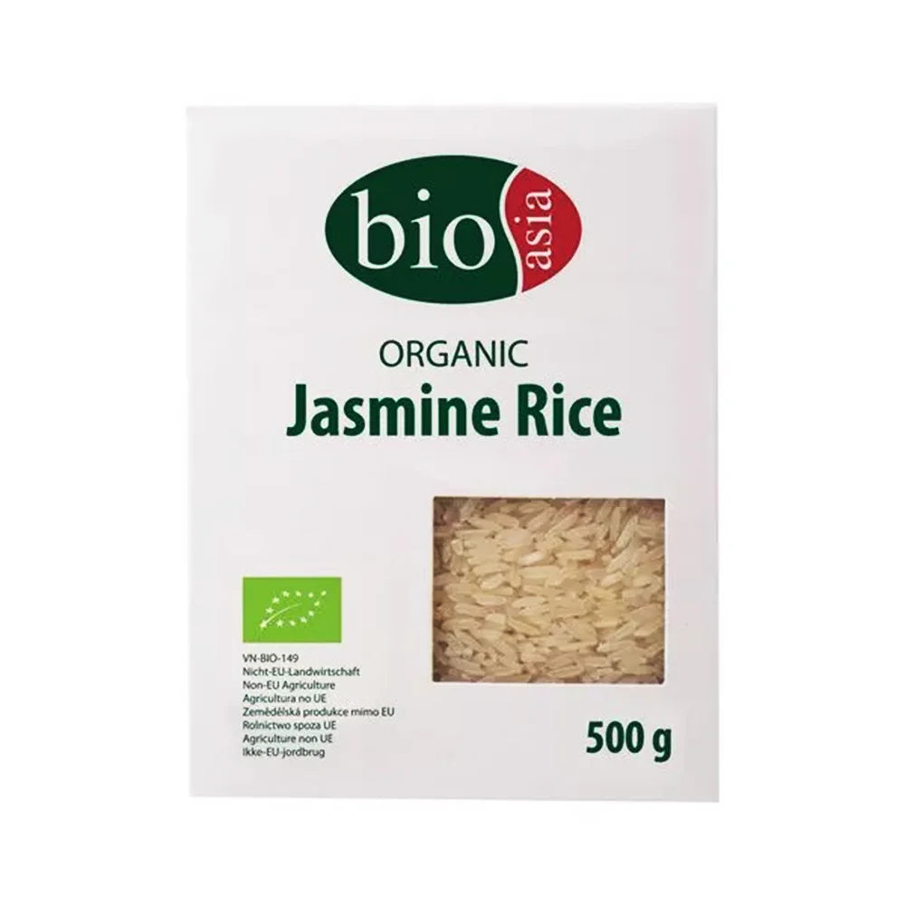 Ρύζι Γιασεμιού Μακρύκοκκο Bioasia Organic Jasmine Rice 500g