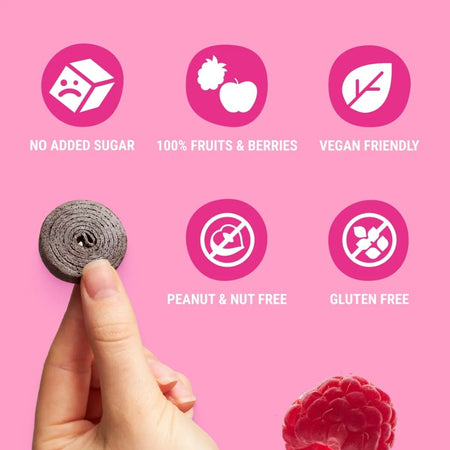 Ρολό Φρούτων με Μήλο και Βατόμουρο Bob Snail Apple and Raspberry Rolls