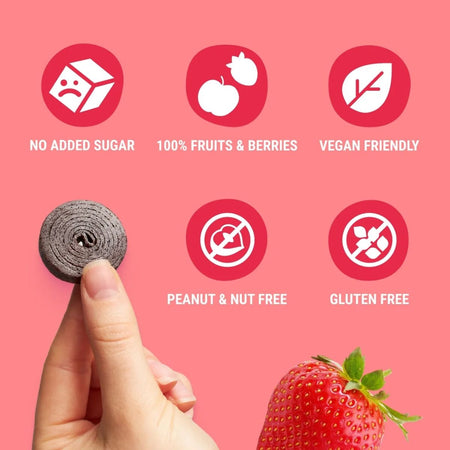 Ρολό Φρούτων με Μήλο και Φράουλα Bob Snail Apple and Strawberry Rolls