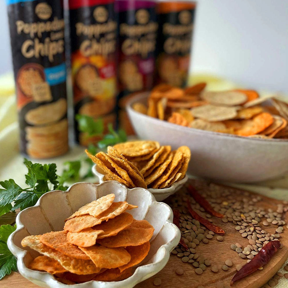 Πατατάκια Ποπαντάμ Γλυκό Τσίλι Bon Asia Poppadom Linsen Chips Sweet Chili 70g