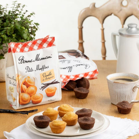 Κέικ Μίνι Μάφιν με Βανίλια Μαδαγασκάρης Bonne Maman Petits Muffins Madagascar Vanilla