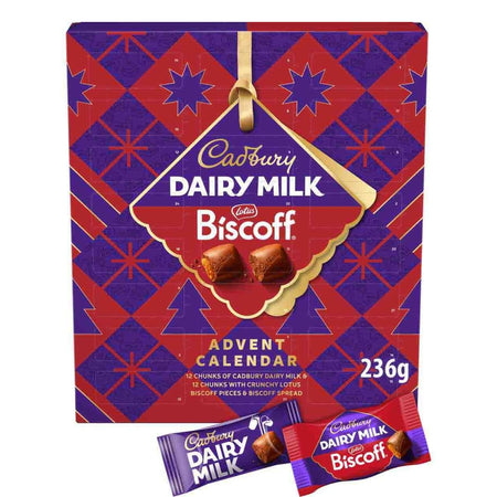 Σοκολατένιο Χριστουγεννιάτικο Ημερολόγιο Cadbury Dairy Milk Lotus Biscoff Advent Calendar