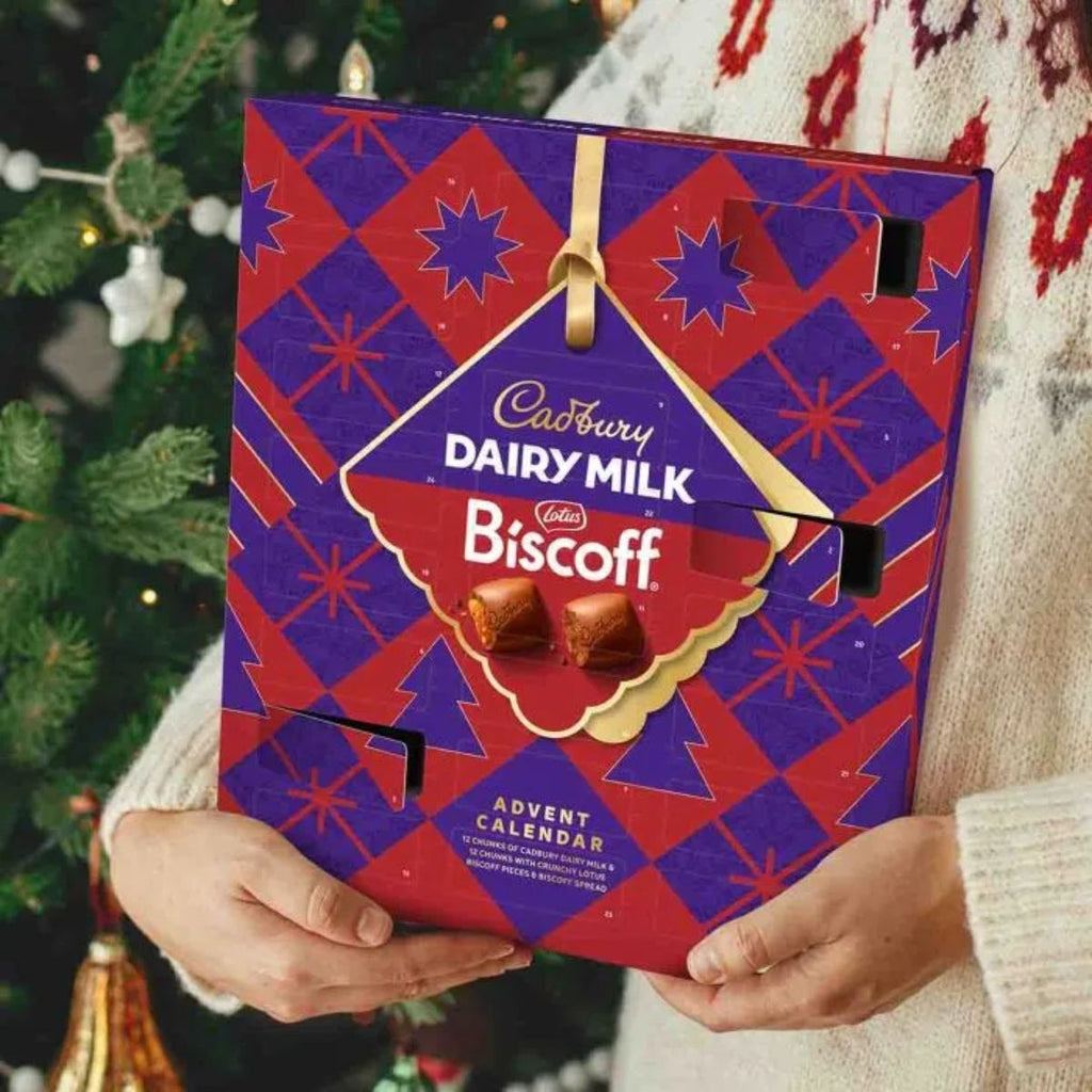 Σοκολατένιο Χριστουγεννιάτικο Ημερολόγιο Cadbury Dairy Milk Lotus Biscoff Advent Calendar