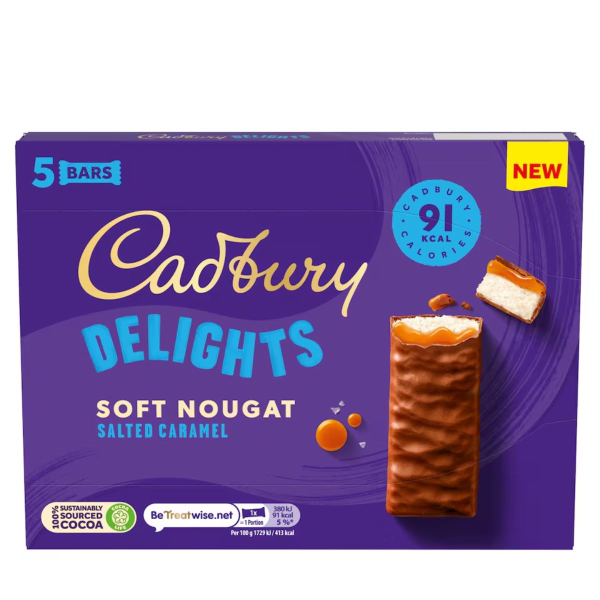 Cadbury Delights Soft Nougat Salted Caramel