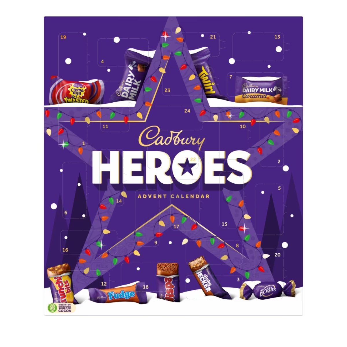 Σοκολατάκια Χριστουγεννιάτικο Ημερολόγιο Cadbury Heroes Advent Calendar