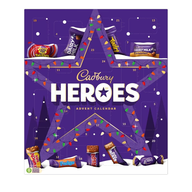 Σοκολατάκια Χριστουγεννιάτικο Ημερολόγιο Cadbury Heroes Advent Calendar