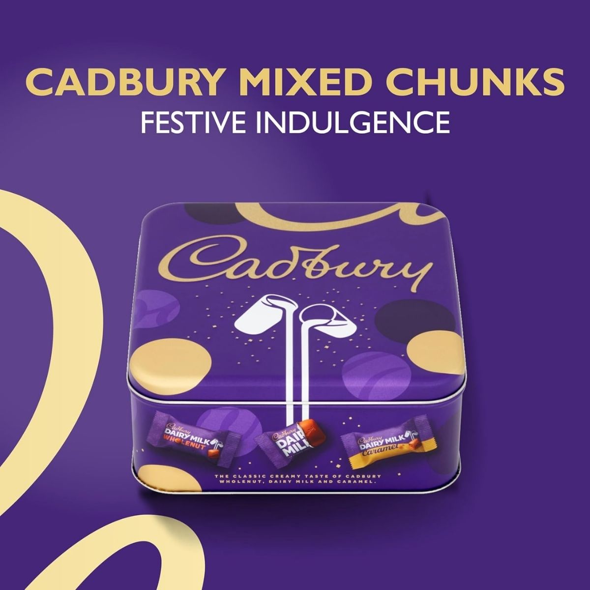Σοκολατάκια Συλλογή Cadbury Mixed Chunks Assortment Gift Tin Christmas