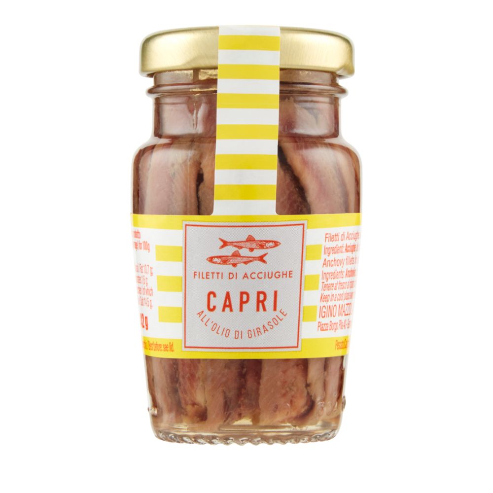 Αντζούγια Φιλέτο σε Ηλιέλαιο Capri Filetti di Acciughe