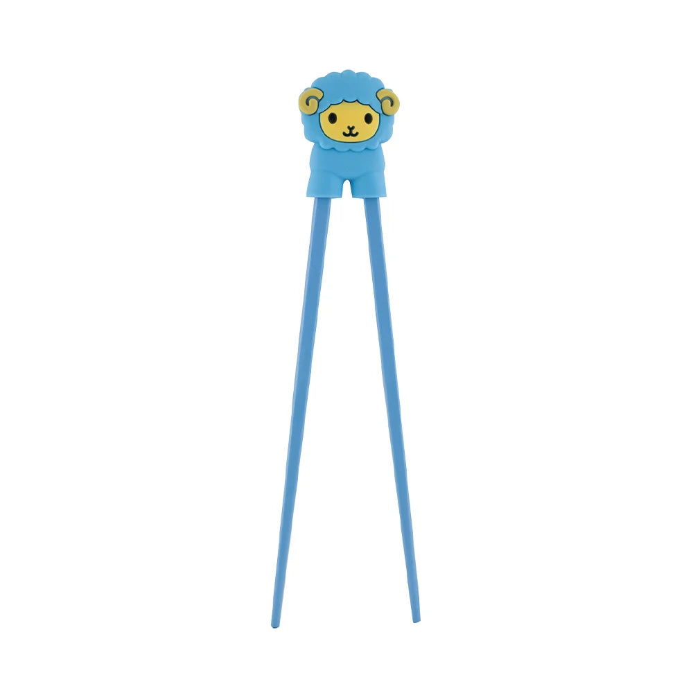 Παιδικά Τσόπστικς Με Βοηθό Tokyo Design Studio Children Chopsticks Blue Sheep Helper 18cm