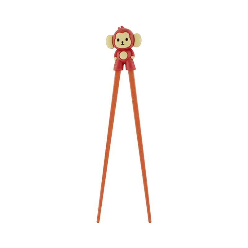 Παιδικά Τσόπστικς Με Βοηθό Tokyo Design Studio Children Chopsticks Brown Monkey Helper 18cm