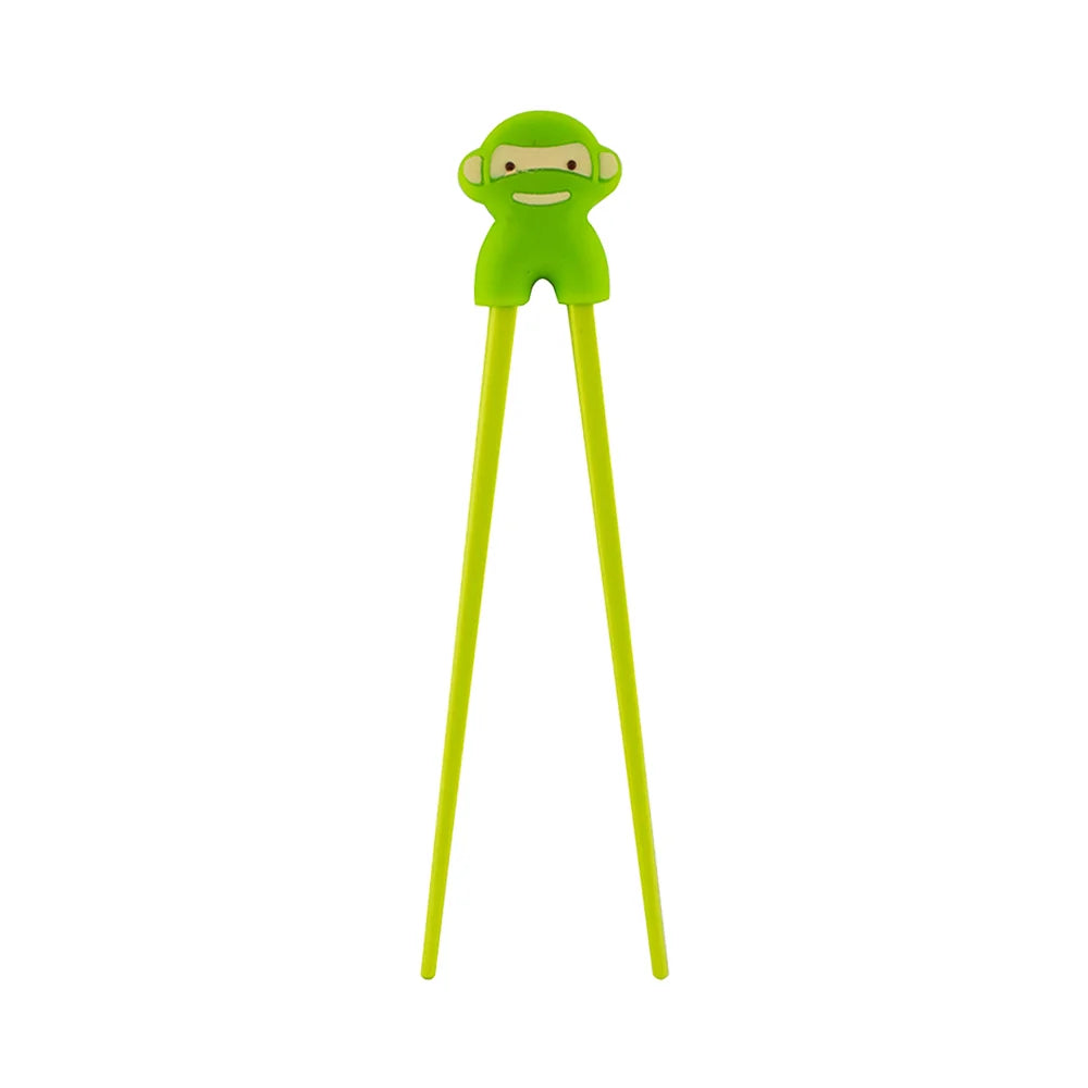 Παιδικά Τσόπστικς Με Βοηθό Tokyo Design Studio Children Chopsticks Green Monkey Helper 18cm