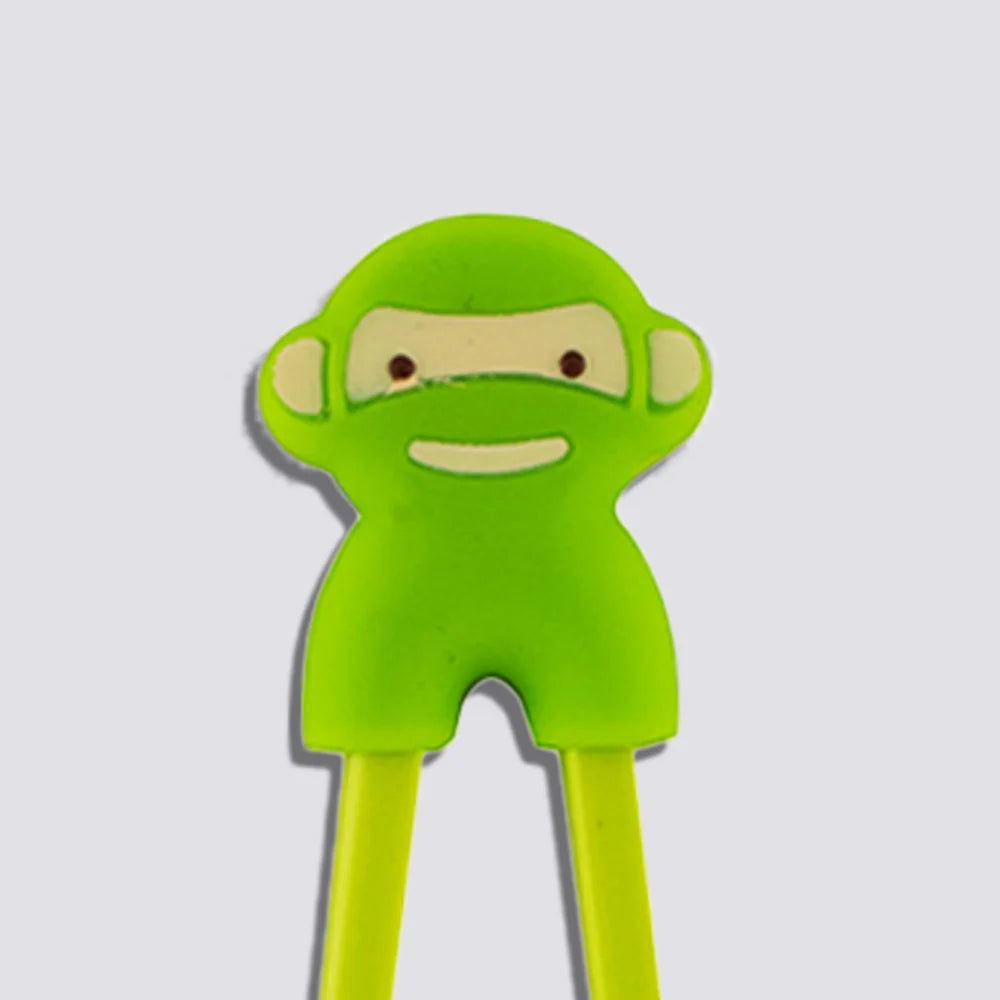 Παιδικά Τσόπστικς Με Βοηθό Tokyo Design Studio Children Chopsticks Green Monkey Helper 18cm
