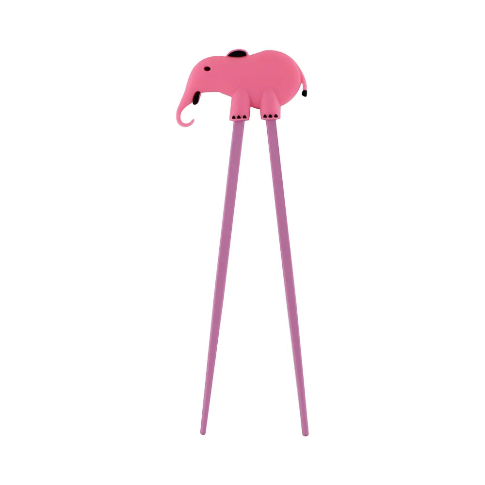 Παιδικά Τσόπστικς Με Βοηθό Tokyo Design Studio Children Chopsticks Pink Elephant Helper 18cm