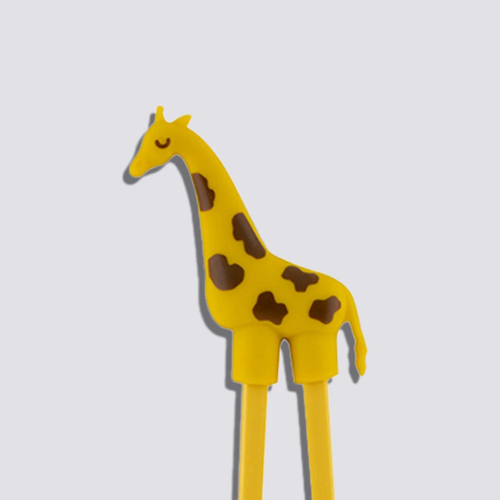 Παιδικά Τσόπστικς Με Βοηθό Tokyo Design Studio Children Chopsticks Yellow Giraffe Helper 18cm