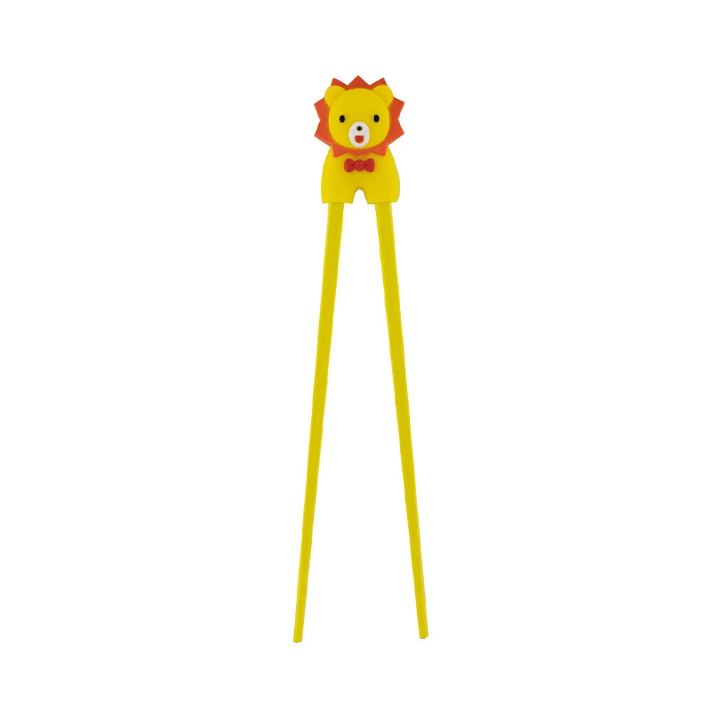 Παιδικά Τσόπστικς Με Βοηθό Tokyo Design Studio Children Chopsticks Yellow Lion Helper 18cm