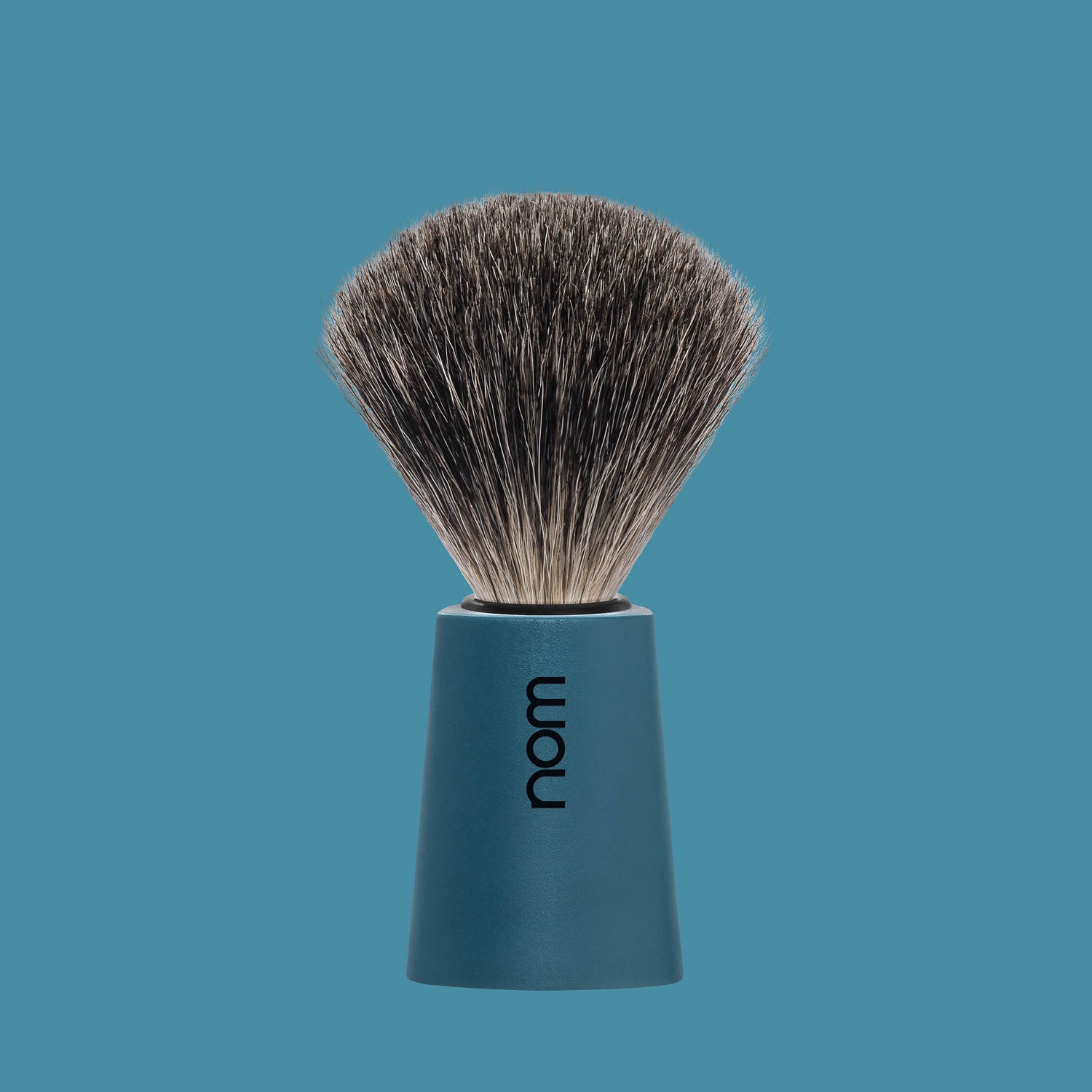 Πινέλο Ξυρίσματος με Γνήσια Τρίχα Ασβού Nom Carl Pure Badger Brush Petrol