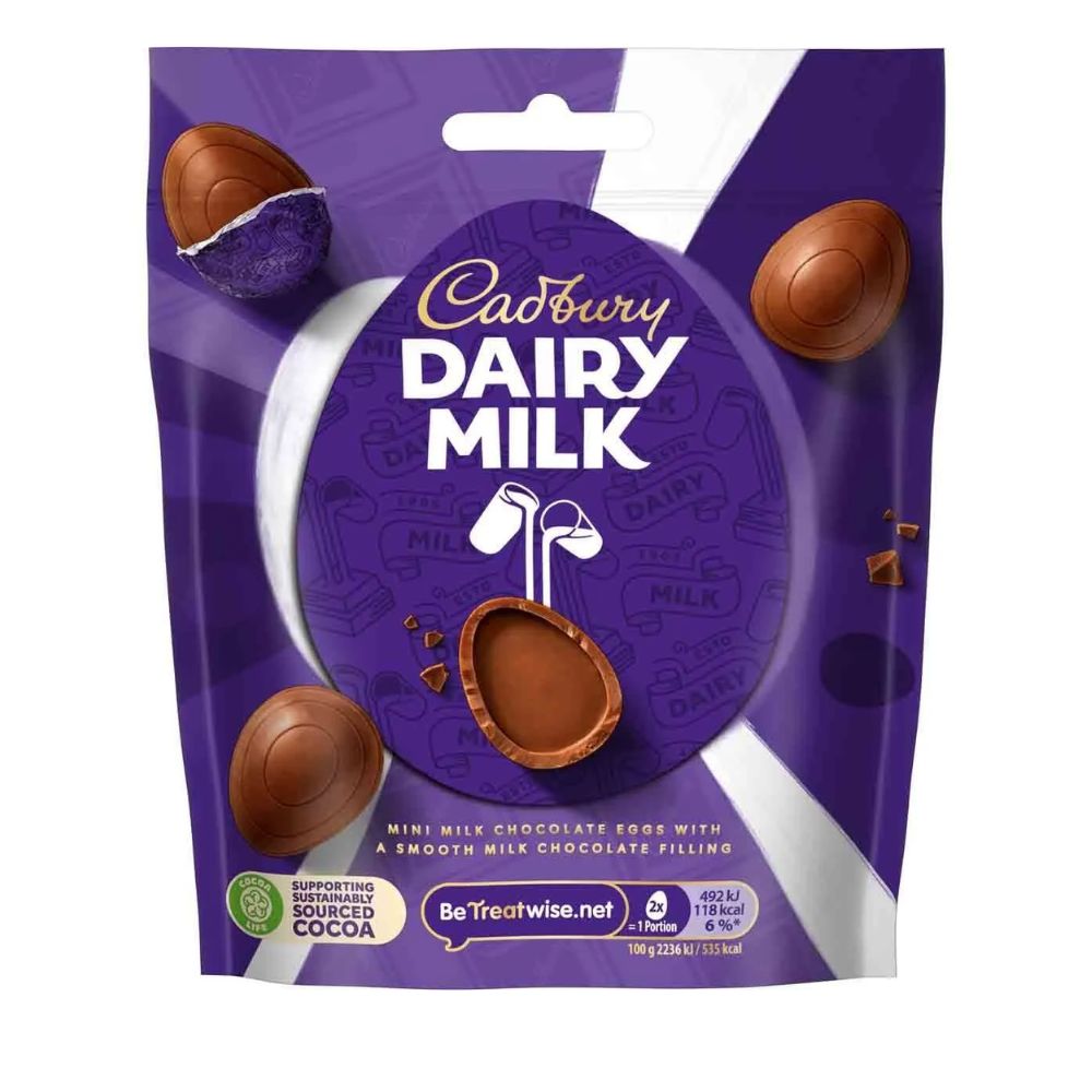 Σοκολατένια Πασχαλινά Αυγά Cadbury Dairy Milk Easter Mini Eggs Bag 77g