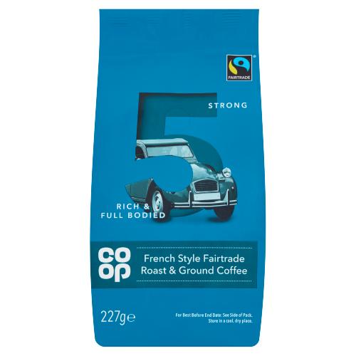 Αλεσμένος Καφές Φίλτρου Co-op French Style Roast and Ground Coffee 227g