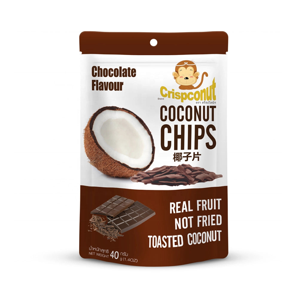 Τσιπς Καρύδας με Σοκολάτα Crispconut Coconut Chips Chocolate 40g