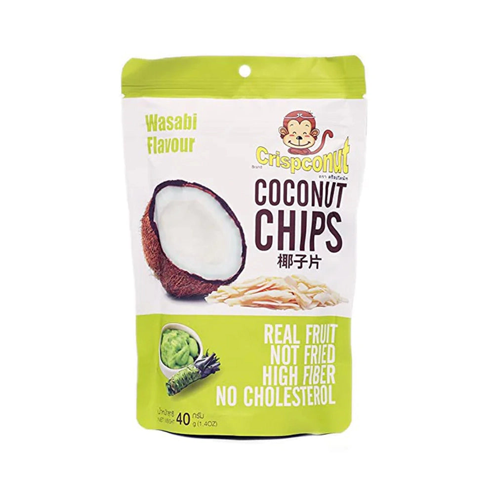 Τσιπς Καρύδας με Γουασάμπι Crispconut Coconut Chips Wasabi 40g