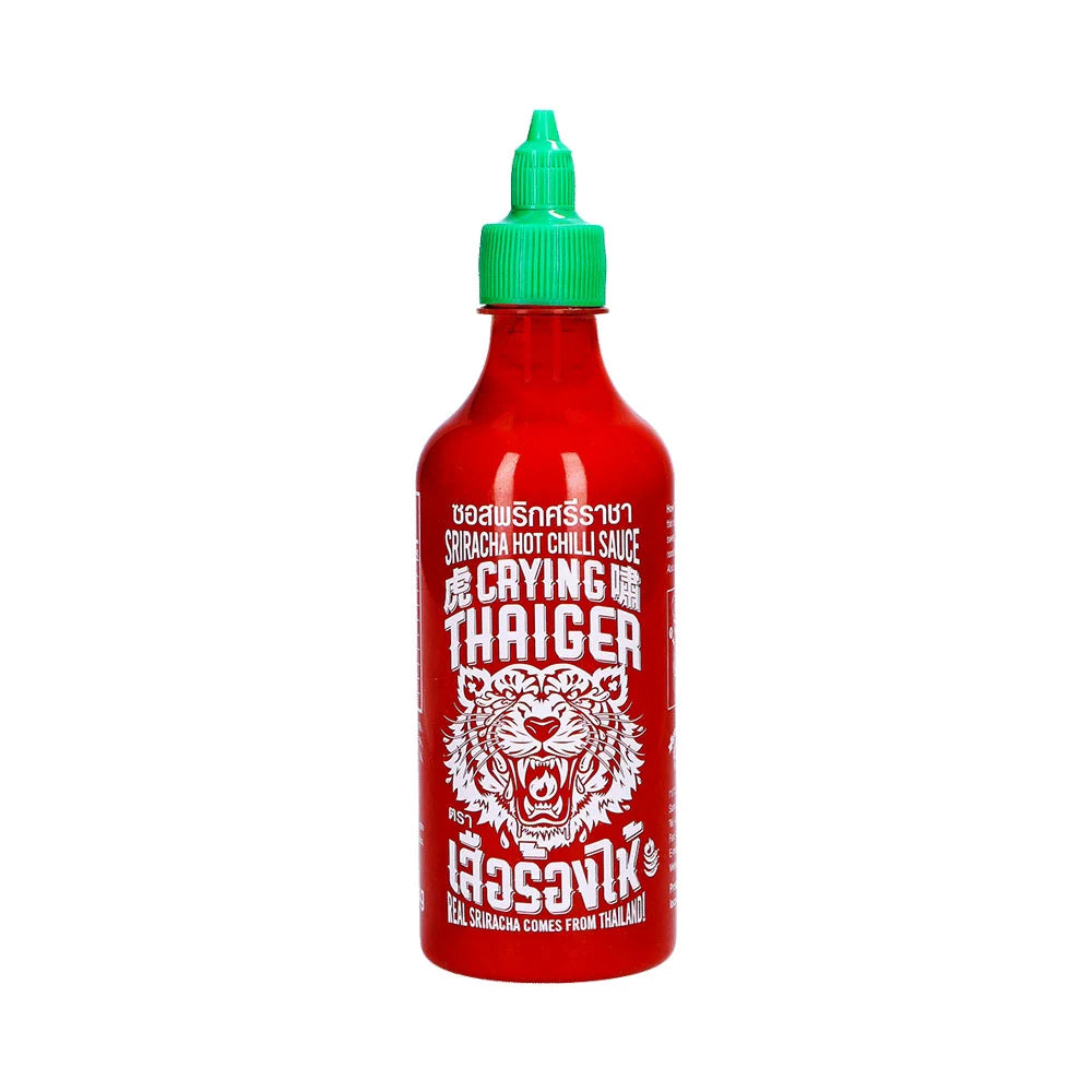 Σάλτσα Καυτερή Crying Thaiger Sriracha Hot Chili Sauce Vegan Gluten Free 484g