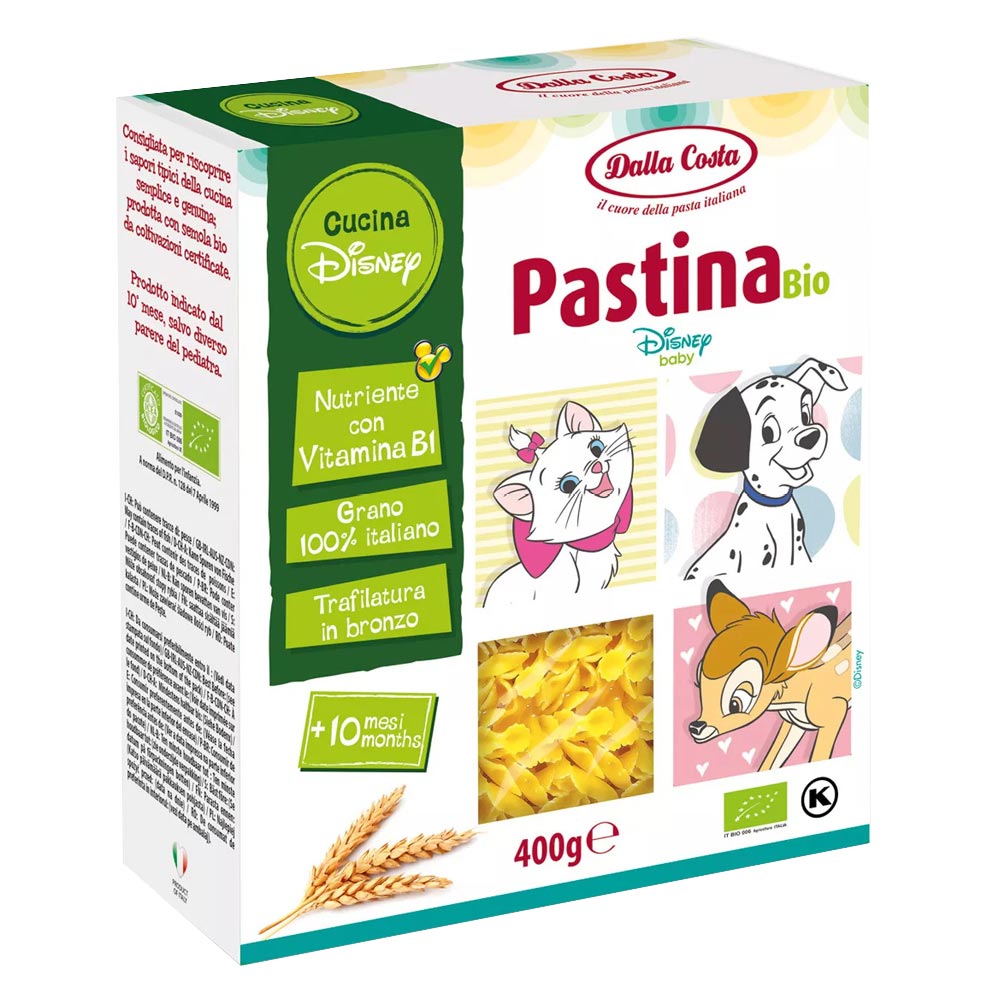 Παιδικά Ζυμαρικά Βιολογικά Dalla Costa Disney Pastina Bio 400g