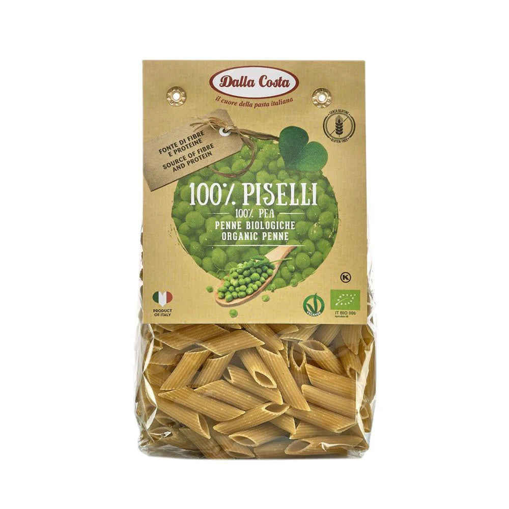 Πέννες Βιολογικές Από Αλεύρι Αρακά Dalla Costa Organic Gluten Free Pea Penne Pasta Vegan 250g