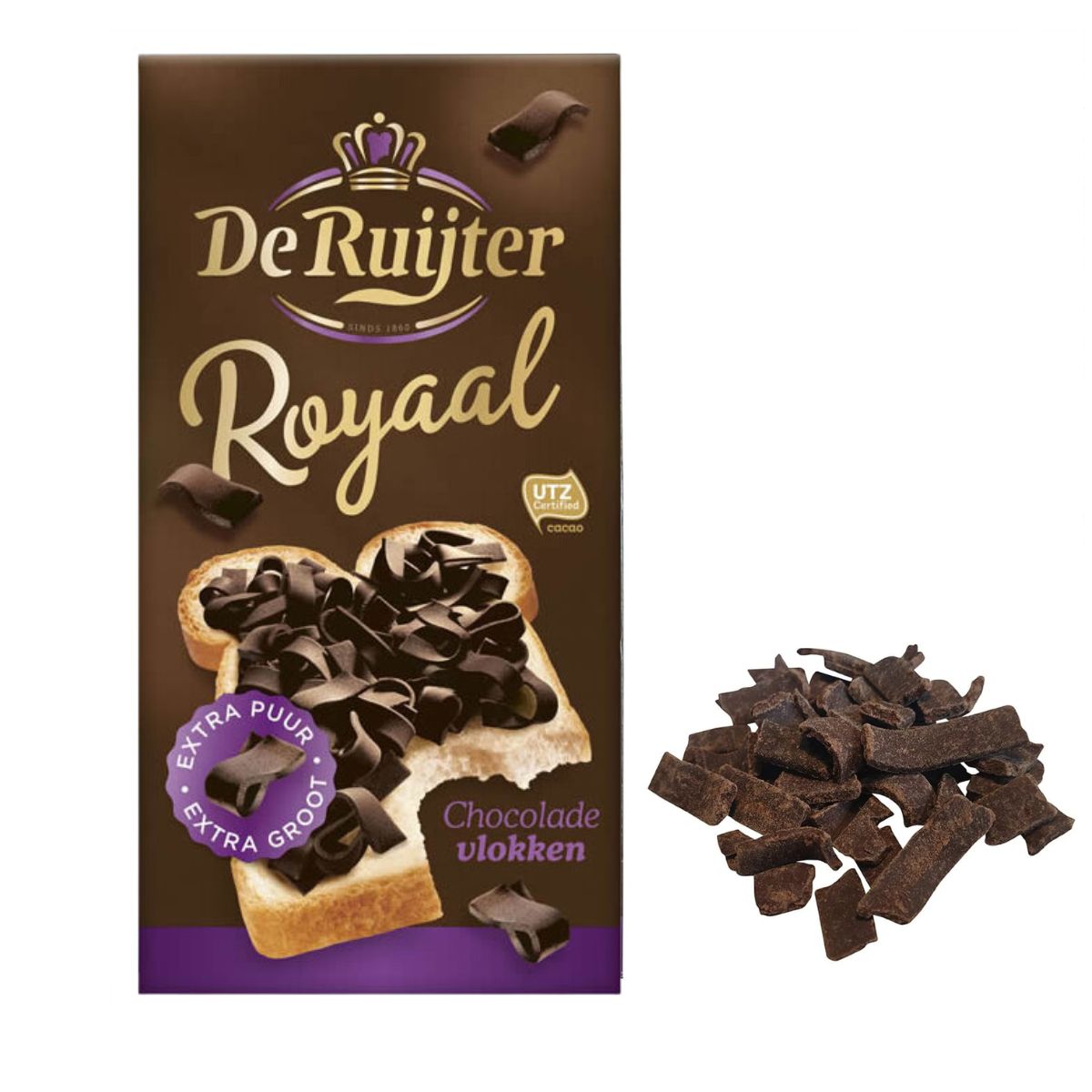 Νιφάδες Σοκολάτας Υγείας De Ruijter Royal Flakes