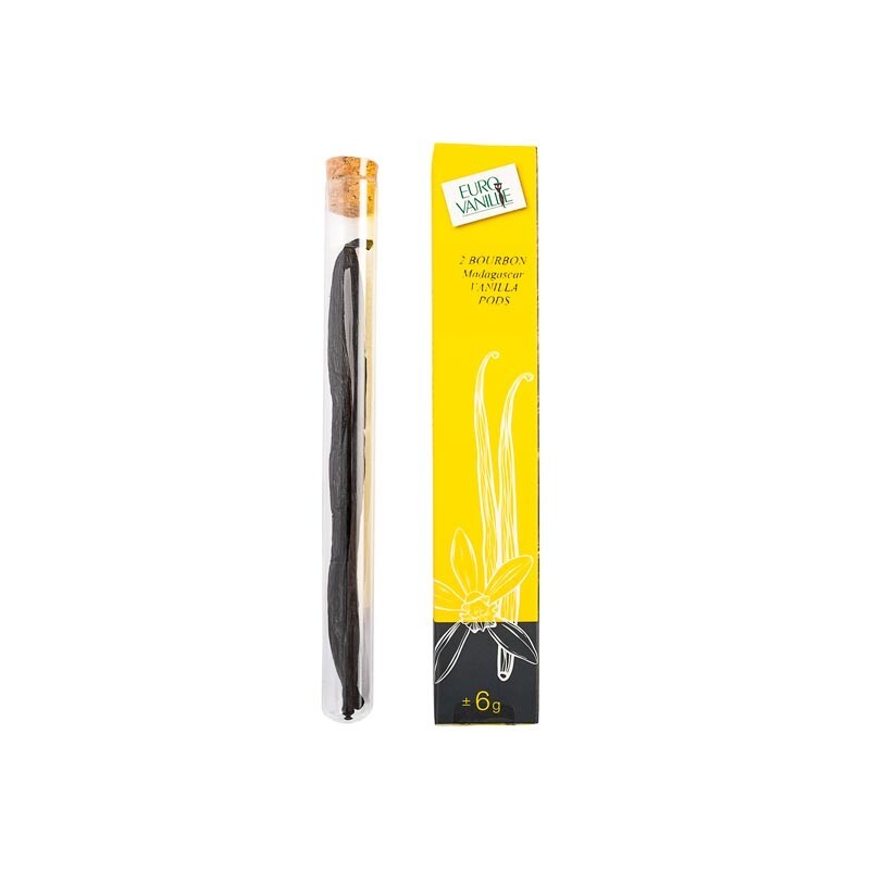 Eurovanille Organic Bourbon Madagascar Vanilla Pods 6g