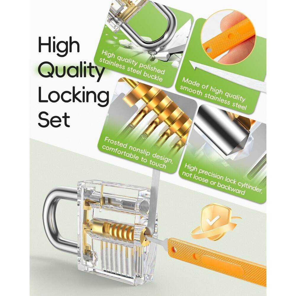 ετ Πρακτικής Ξεκλείδωμα Κλειδαριών Eventronic Lock Picking Set 36 Τεμαχίων