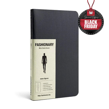 Τετράδιο για Σκίτσα Μόδας Fashionary Mini Sketchbook Mens Figures