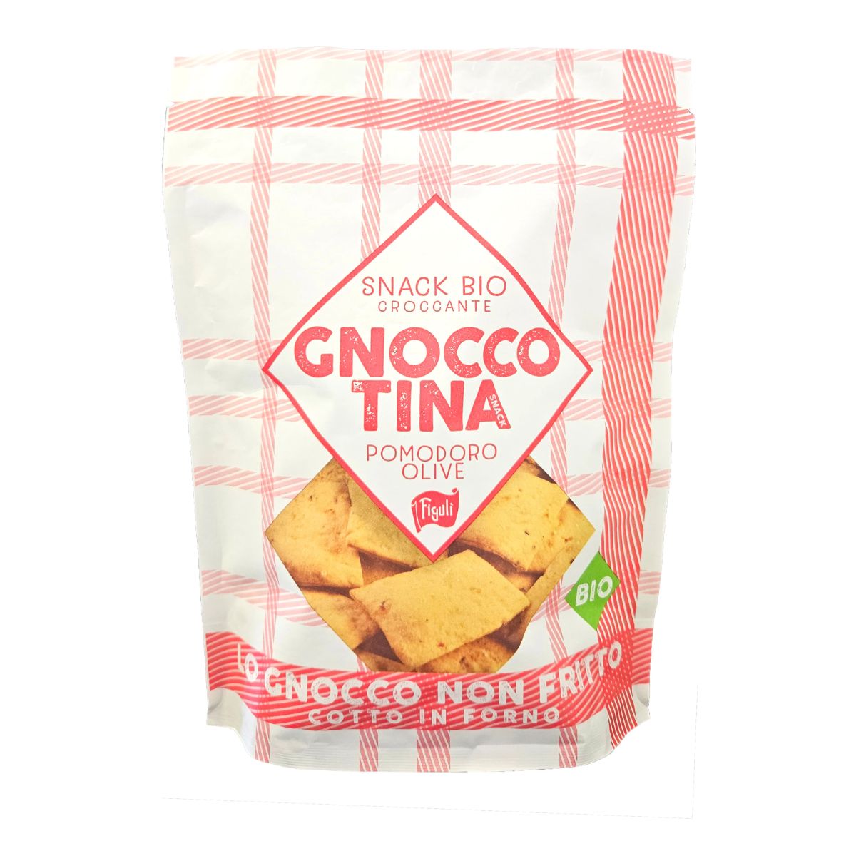 Βιολογικό Σνακ Figuli Gnoccotina Pomodoro Olive Bio
