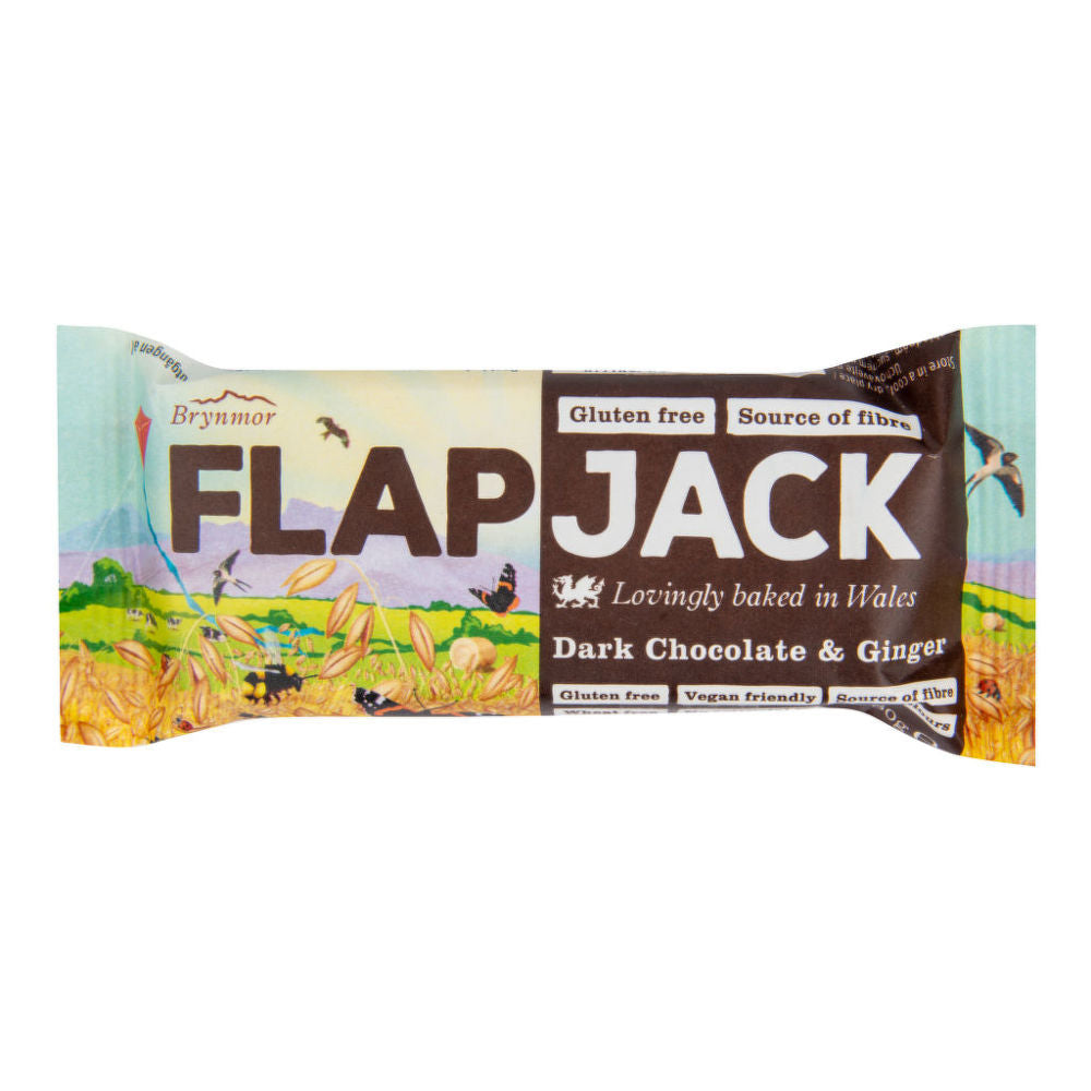 Μπάρα Δημητριακών με Μαύρη Σοκολάτα και Ginger Flapjack Dark Chocolate and Ginger 80g