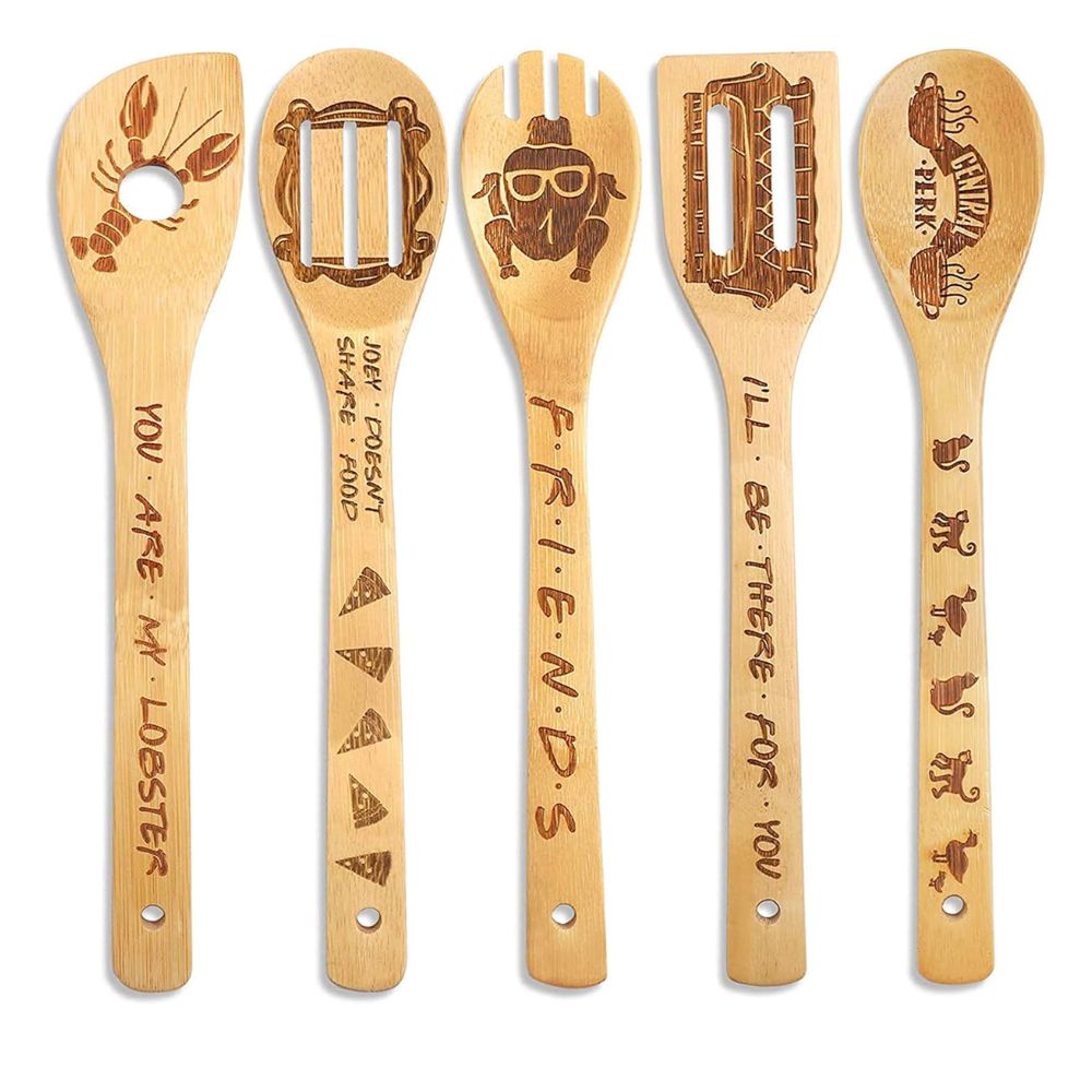 Ξύλινες Κουτάλες Friends Wooden Cooking Set