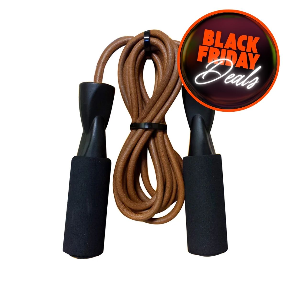Σχοινάκι Γυμναστικής Δερμάτινο GoFit Leather Jump Rope GF-LR