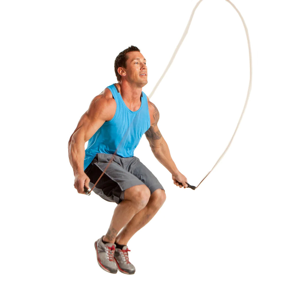 Σχοινάκι Γυμναστικής Δερμάτινο GoFit Leather Jump Rope GF-LR