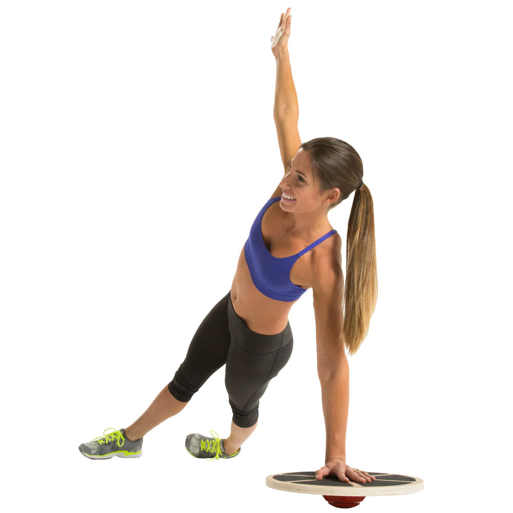 Ξύλινος Δίσκος Ισορροπίας GoFit Wobble Balance Board GF RWBBA 36x36cm