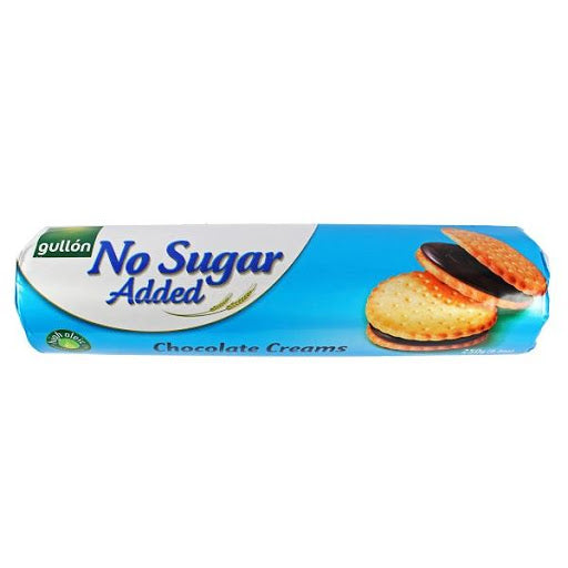 Μπισκότα Γεμιστά Gullon No Added Sugar Chocolate Creams Sandwich Cookies 250g