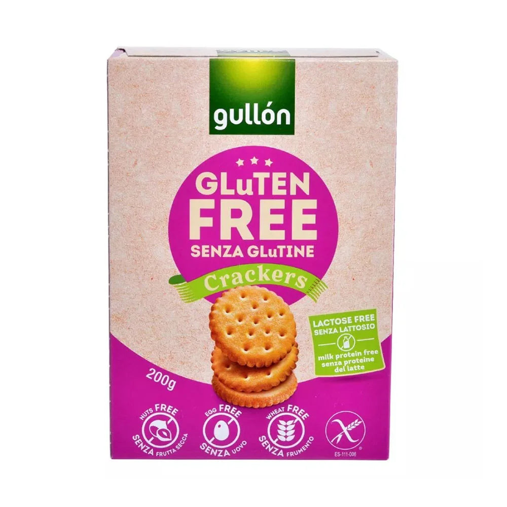 Κράκερ Χωρίς Γλουτένη Και Λακτόζη Gullon Gluten-Free Lactose-Free Crackers 200g