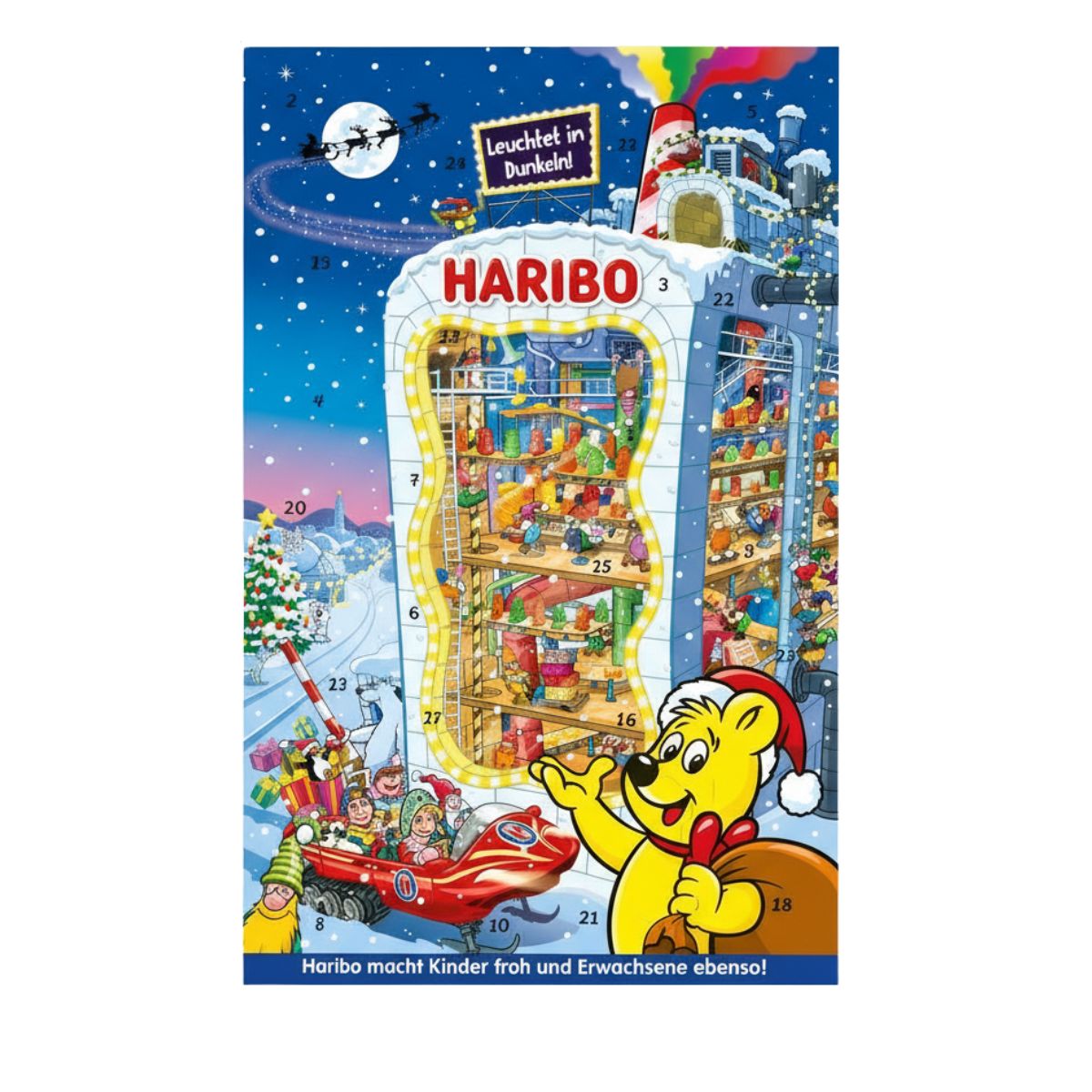 Ζελεδάκια Χριστουγεννιάτικο Ημερολόγιο Haribo Glow In The Dark Advent Calendar