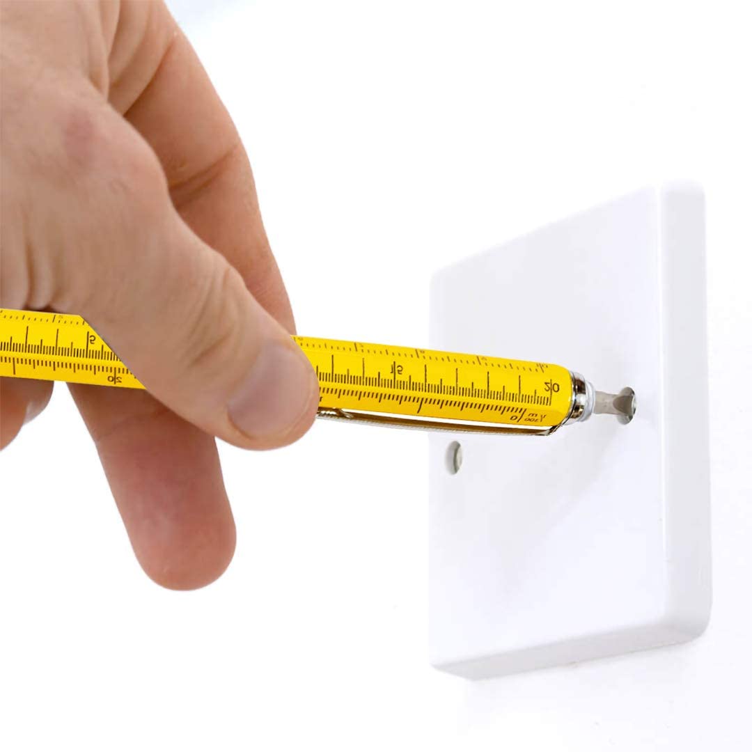 Στυλό Πολυεργαλείο 6 σε 1 Hongred Multi Tool Pen Ballpoint Yellow