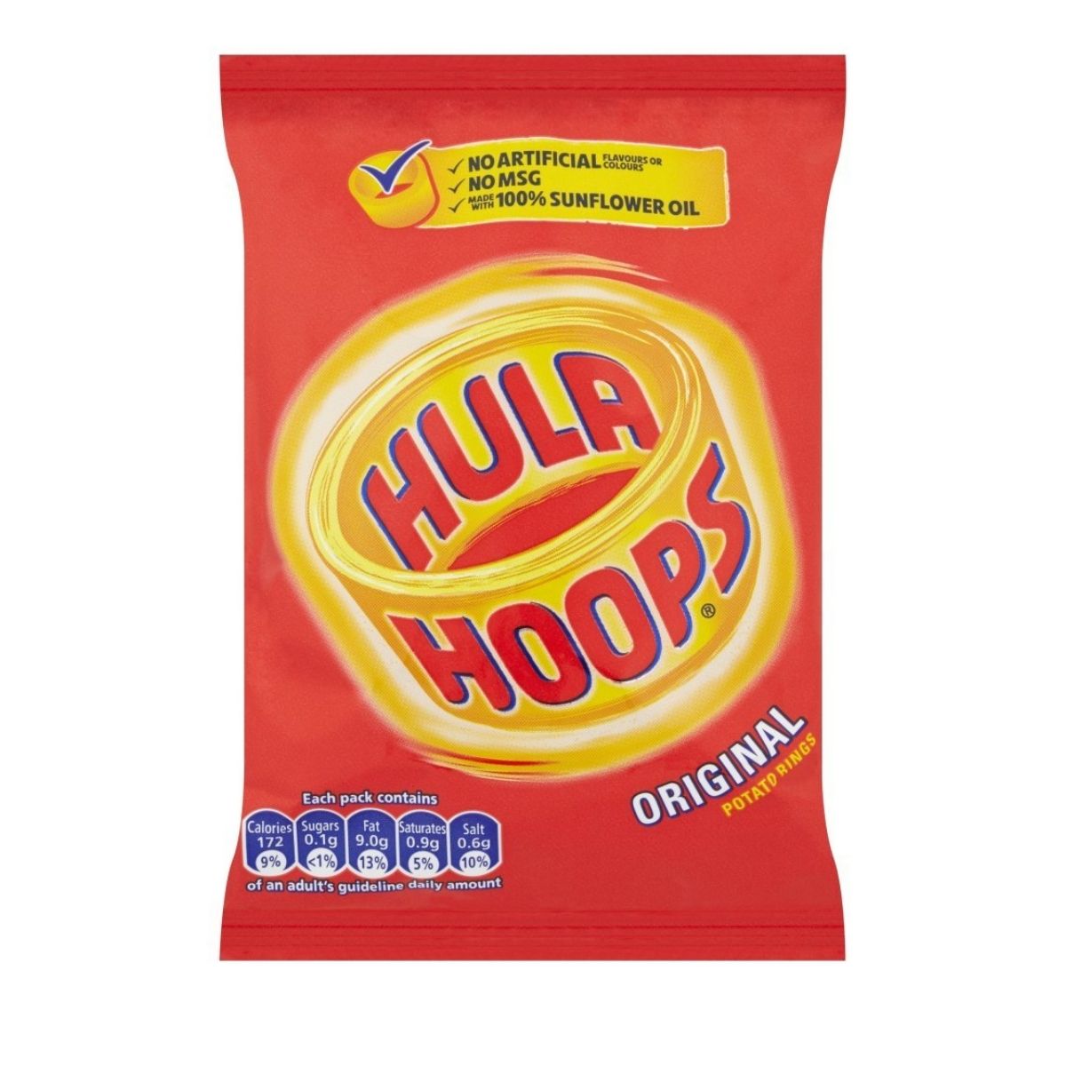 Σνακ Πατάτας Hula Hoops Original Salted Potato Rings