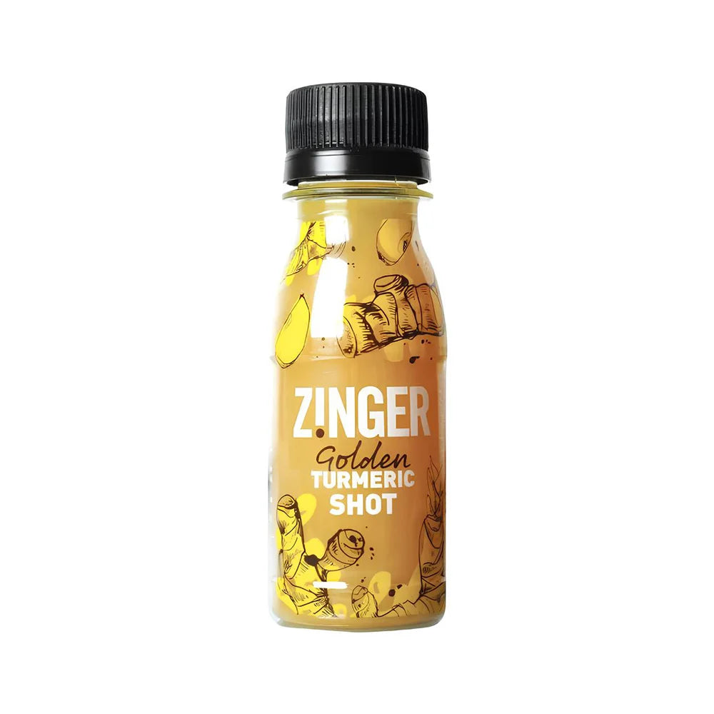 Χυμός Έκθλιψης Φρέσκιας Ρίζας Κουρκουμά James White Drinks Zinger Golden Tumeric Shot 70ml