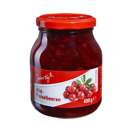 Μαρμελάδα Με Άγρια Κράνμπερι Jeden Tag Wild Preiselbeeren 400g
