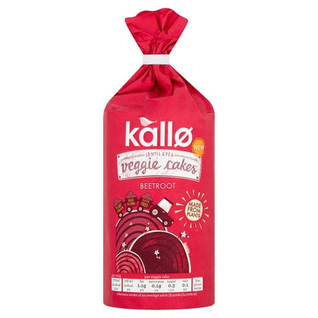 Γκοφρέτες Φακής και Αρακά Kallo Lentil and Peas Veggie Cakes Beetroot 122g